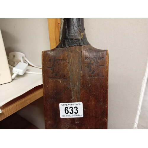 633 - A vintage Jack Sharp LTD cricket bat