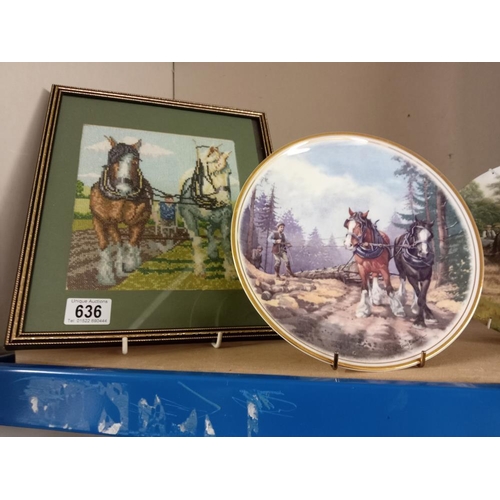 636 - A quantity of shire horse items