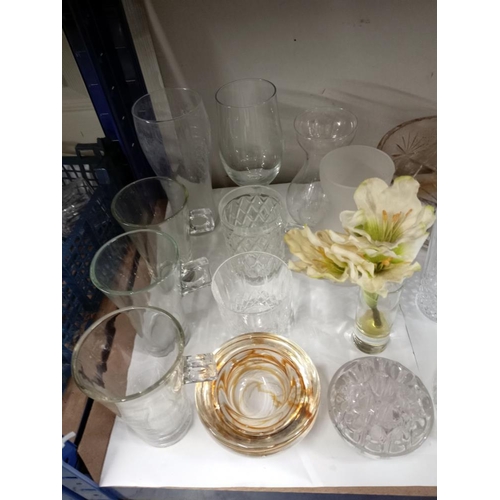 654 - A quantity of crystal drinking glasses