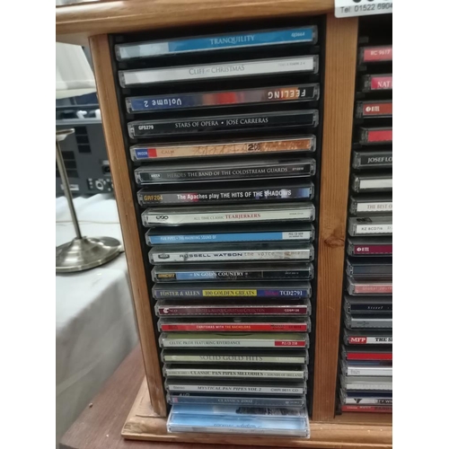 695 - A CD rack & CD's