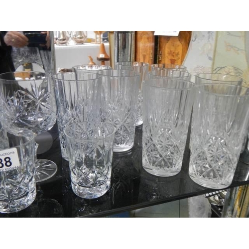 488 - A good lot of cut glass. COLLECT ONLY.