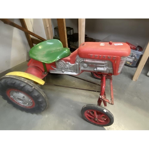 2740 - A vintage triang ride on pedal tractor  COLLECT ONLY