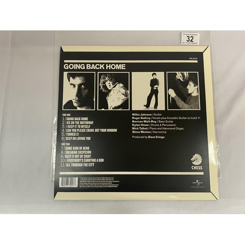 32 - Wilko Johnson / Roger Daltrey Going Back Home 2014 Rock. Vintage LP Chess Label, CRL2014 Vinyl Nr mi... 