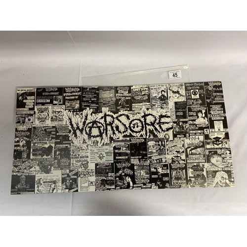 45 - Warsore Violent Swing Disography, Osychocontrol Records, PSYCHO035 2016. 2 x LP Grindcore / Punk. Co... 