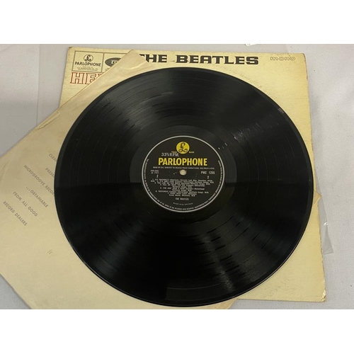 62 - The Beatles Help! Mono Parlophone label, PMC1255 Black / Yellow label. Vinyl VG Cover VG