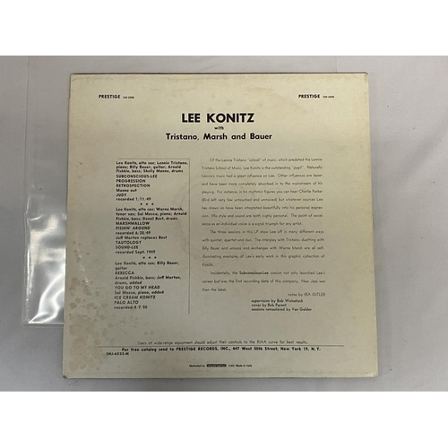 66 - Lee Konitz Self titled LP. Prestige Label, Jazz, OM2008 Vinyl Nr Mint, Cover Nr Mint