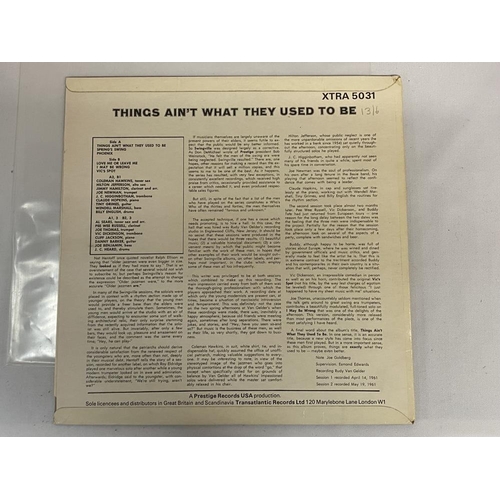 70 - Coleman Hawkins Things Aint What They Used To Be Jazz LP. Xtra label, Xtra 5031 Vinyl Nr Mint Cover ... 