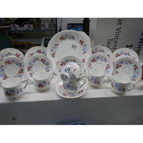 517 - A Royal Standard chine tea set.