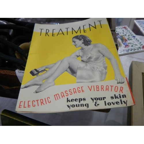 619 - A boxed vintage electric massage vibrator.