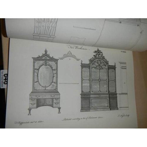 640 - The Gentleman & Cabinet Makers Directory by Thomas Chippendale (Reprint of third edition).