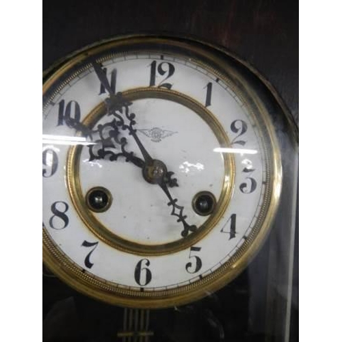 647 - An Edwardian wall clock, COLLECT ONLY.