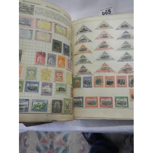 665 - A good album of postage stamps.