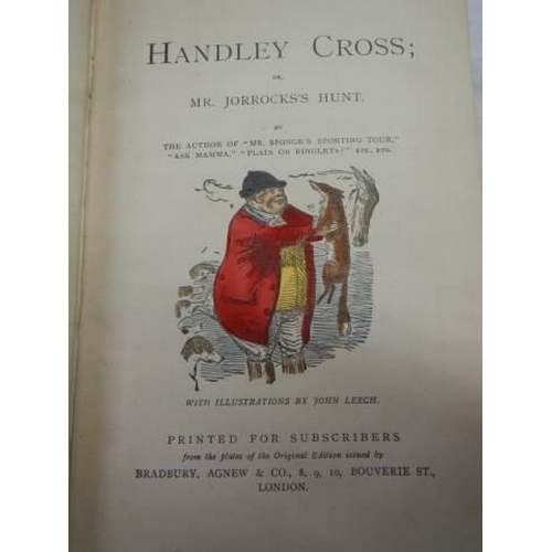 673 - One Volume - Handley Cross or Mr Jorrocks's Hunt'.