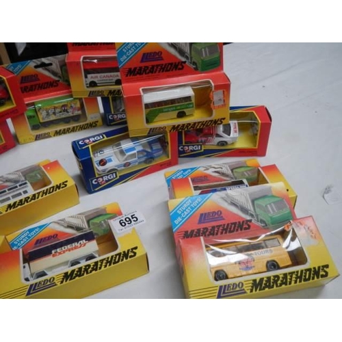 695 - Eighteen boxed Lledo die cast models.