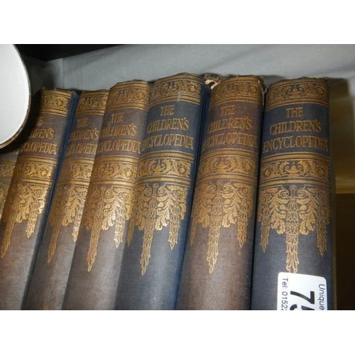 756 - Ten volumes of 'The Children's Encyclopaedia'.