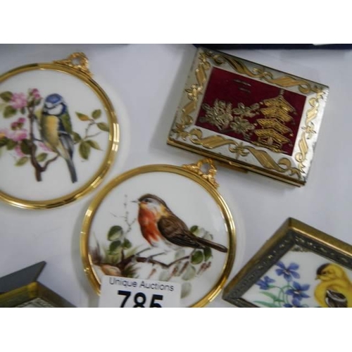 785 - Three bird related plaques etc.,