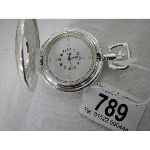 789 - An unusual pocket watch.