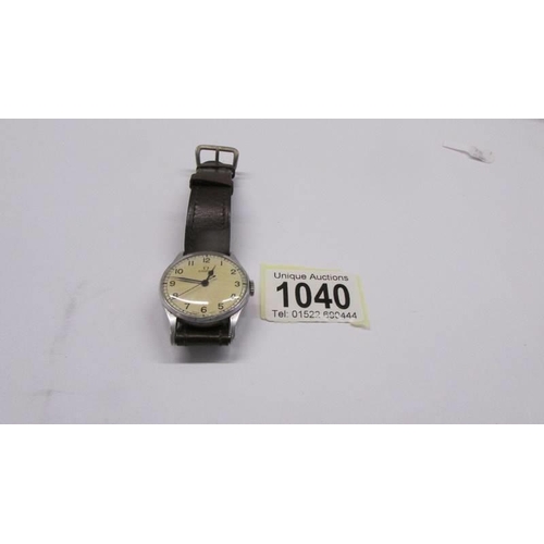 1040 - An Omega Air Force military wrist watch, 6B/159 A14409.