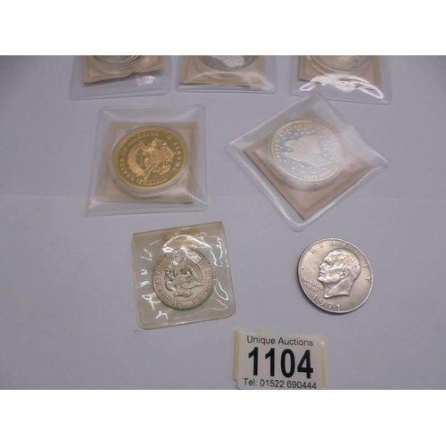 1104 - A collection of United States coins including Buffalo Nickel set.