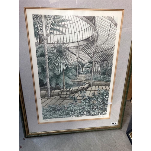 252 - A Fern house print by Arthur Byrne (Signed) 60 x 42cm