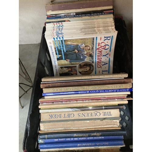 350 - A quantity of Royalty books & magazines