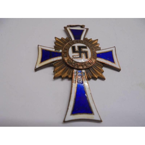 1144 - A WW2 German Third Class Mother's cross.