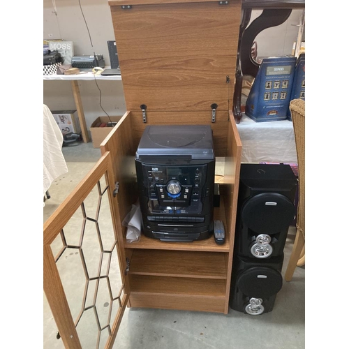 405 - A JDW music centre model HF - 638P in cabinet. COLLECT ONLY