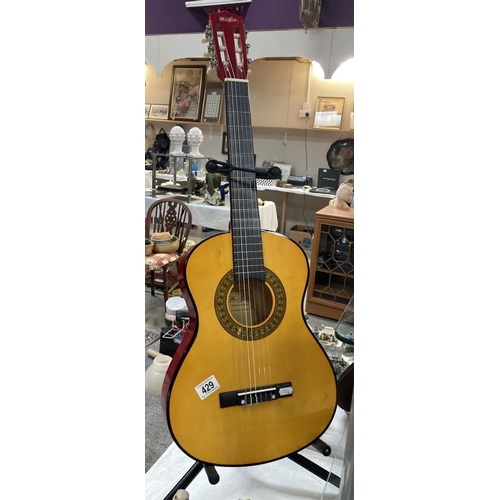 429 - A Music Alley acoustic guitar Model MA-34-N (Stand not included) COLLECT ONLY