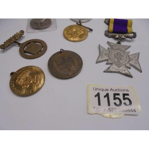 1155 - A selection of commemorative medals.