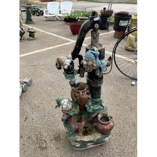 226 - A resin water pump with gnomes