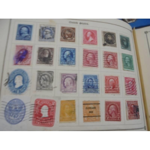 1172 - An early stamp album including penny black, 2d blue, Victorian, European, Commonwealth and a folder ... 