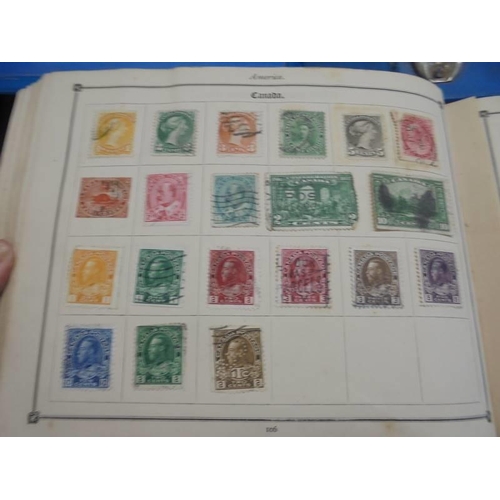 1172 - An early stamp album including penny black, 2d blue, Victorian, European, Commonwealth and a folder ... 