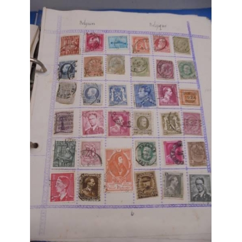 1172 - An early stamp album including penny black, 2d blue, Victorian, European, Commonwealth and a folder ... 