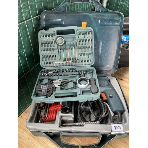 159 - A Black & Decker drill & small tool kit