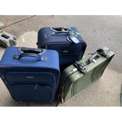 183 - A quantity of suitcases (2 Wheeled)