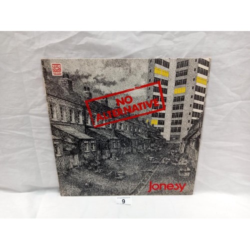 9 - Jonesy No Alternative 1972 Prof rock LP. Dawn label, DNLS 3042. Vinyl Ex Cover VG (RC80)