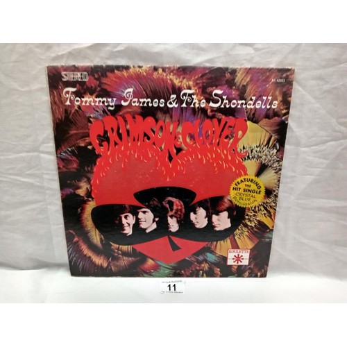 11 - Tommy James & The Shondells Crimson & Clover. U.S Pressing, 1969 Roulette label, SR42023 Psych Rock ... 