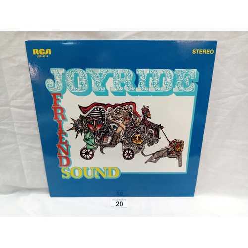 20 - Friend Sound Joyride 2009 Pressing Re Issue, USA Press. Osych Rock, (Experimental) RCA Victor Label ... 