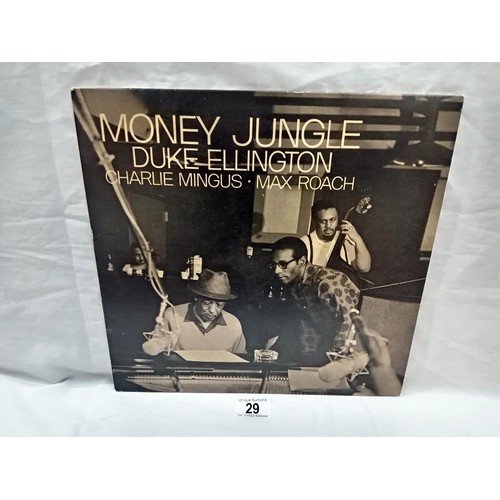 29 - Duke Ellington, Charlie Mingus & Max Roach Money Jungle Re-Issue LP. Vinyl Nr Mint Cover Nr Mint Jaz... 