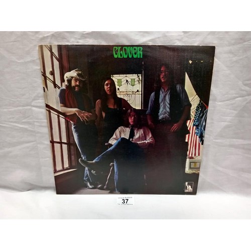 37 - Clover Self Titled LP. 'Clover' UK Pressing. Rare white label promo liberty LBS 83340 1970 Vinyl Ex ... 