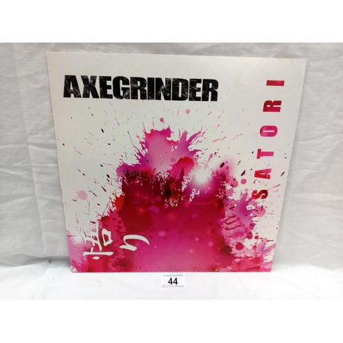 44 - Axegrinder Satori Rise Above records, RISELP221 2018 Punk red vinyl. Vinyl Nr Mint Cover Ex