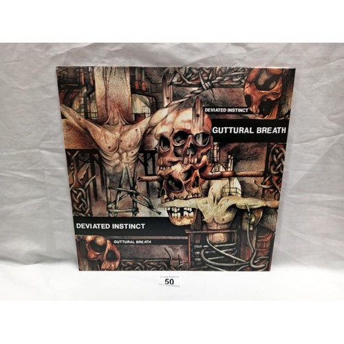 50 - Deviated Instinct Guttural Breath Peaceville, VILELP 765 2019 Punk. Vinyl Nr Mint Cover Nr Mint