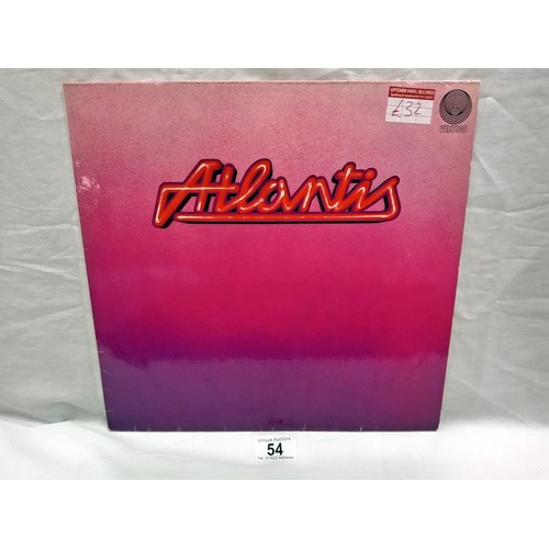 54 - Atlantis Self Titled LP. Vertigo Swirl Label 6360 609 1973 UK Pressing. C/W Vertigo inner sleeve Vin... 