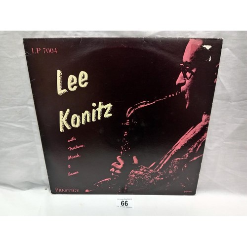 66 - Lee Konitz Self titled LP. Prestige Label, Jazz, OM2008 Vinyl Nr Mint, Cover Nr Mint