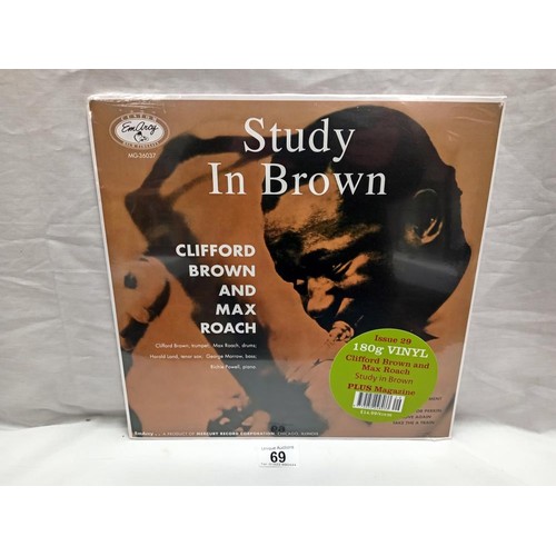 69 - Clifford Brown & Max Roach Study In Brown. New / Sealed LP. Emarcy label, MG36037 2017 Vinyl Mint Co... 