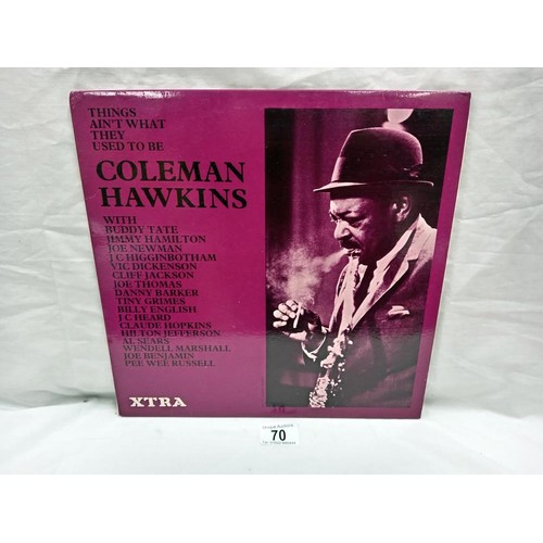 70 - Coleman Hawkins Things Aint What They Used To Be Jazz LP. Xtra label, Xtra 5031 Vinyl Nr Mint Cover ... 