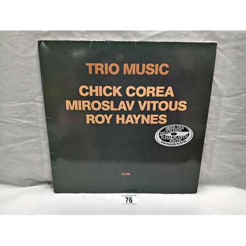 76 - Chick Corea & Miroslav Vitous, Roy Haynes 'Trio music' 1982 German pressing 2x LP. ECM Records, 2641... 