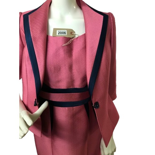 2006 - Italian tailored suit and dress, mother of the bride collection, new pink and navy trim, VERI INFANT... 