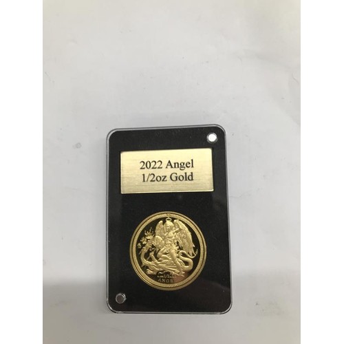 1165 - A Rare Limited Edition Gold And Silver Angel Coin Set, Comprising Limited To 52 a Gold 1 oz and Silv... 