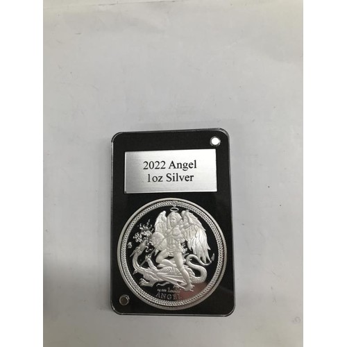 1165 - A Rare Limited Edition Gold And Silver Angel Coin Set, Comprising Limited To 52 a Gold 1 oz and Silv... 